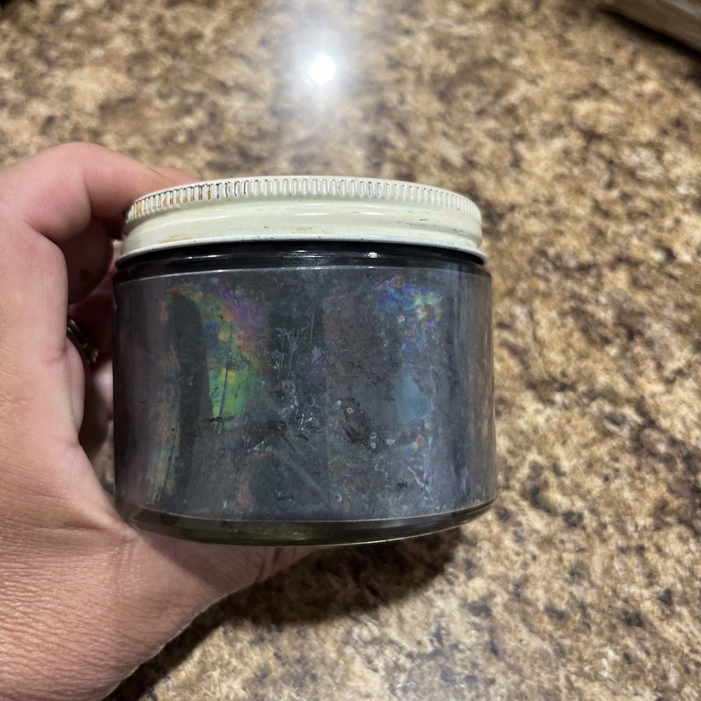 Vtg 1950s Stein's Black Theatrical Paste Make-up Pure Burnt Cork Collectible Jar - Picture 6 of 14